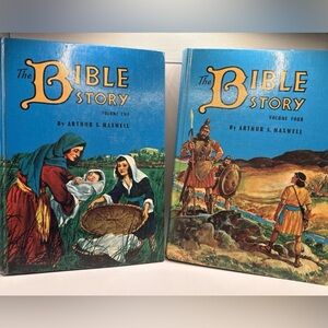 The Bible Story by Arthur S. Maxwell Hardcover Books Volumes 2 & 4